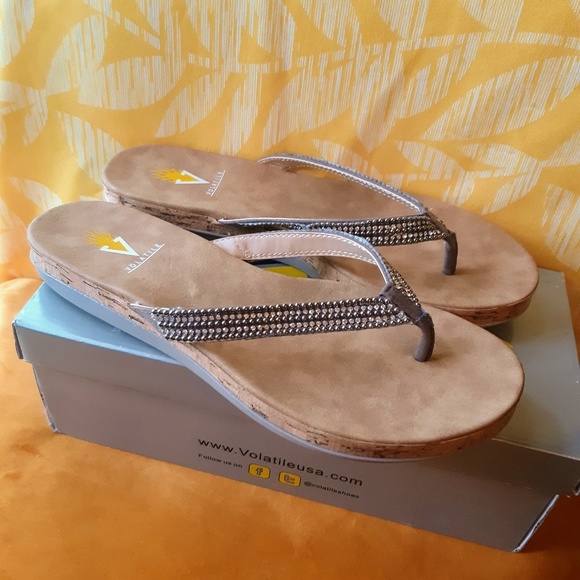 volatile rhinestone sandals